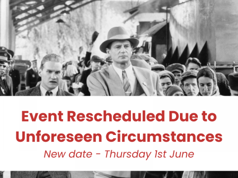 SMSA’s event ‘Schindler’s List: 30th Anniversary – Talk & Film Screening’ Rescheduled to Thu 1st June 2023