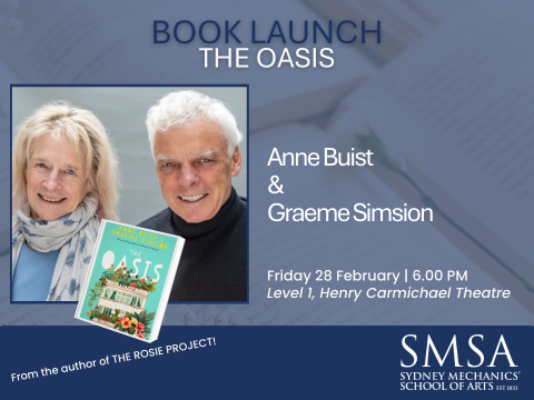 Book Launch: The Oasis by Anne Buist & Graeme Simsion