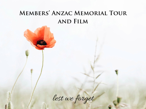 Guided Tour of War Memorial, Morning Tea and Film